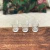 Lot de 3 verres anciens de bistrot à liqueur en verre moulé début XXème - Hello Broc brocante en ligne