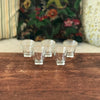 Lot de 5 verres à liqueur évasés liserés dorés années 60 - Hello Broc