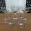 Lot de 5 mini verres à liqueur sur pied en verre soufflé mini ballon Circa 1920 contenance de 1 cl - Hello Broc brocante en ligne