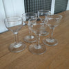 Lot de 5 mini verres à liqueur sur pied en verre soufflé mini ballon Circa 1920 contenance de 1 cl - Hello Broc brocante en ligne