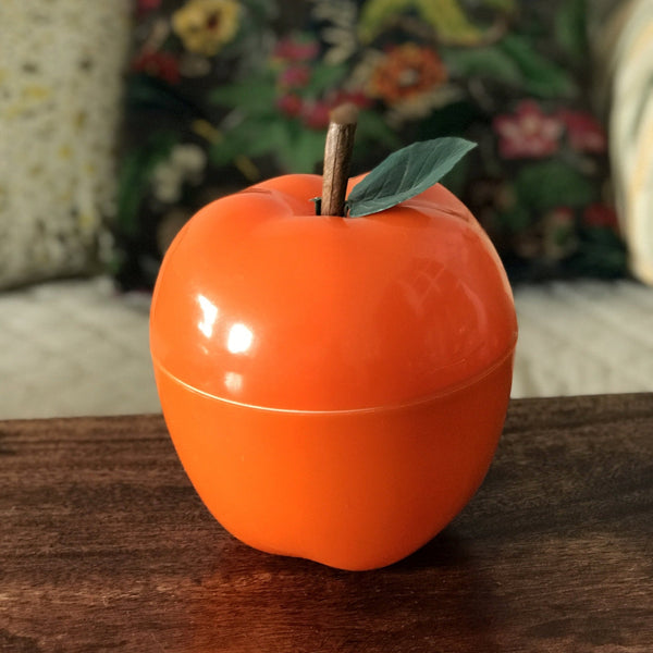 Seau à glaçon iconique pomme en plastique orange 1970 - Hello Broc