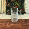 Pichet droit en verre moulé quadrillé contenance 1 litre par Hello Broc brocante en ligne
