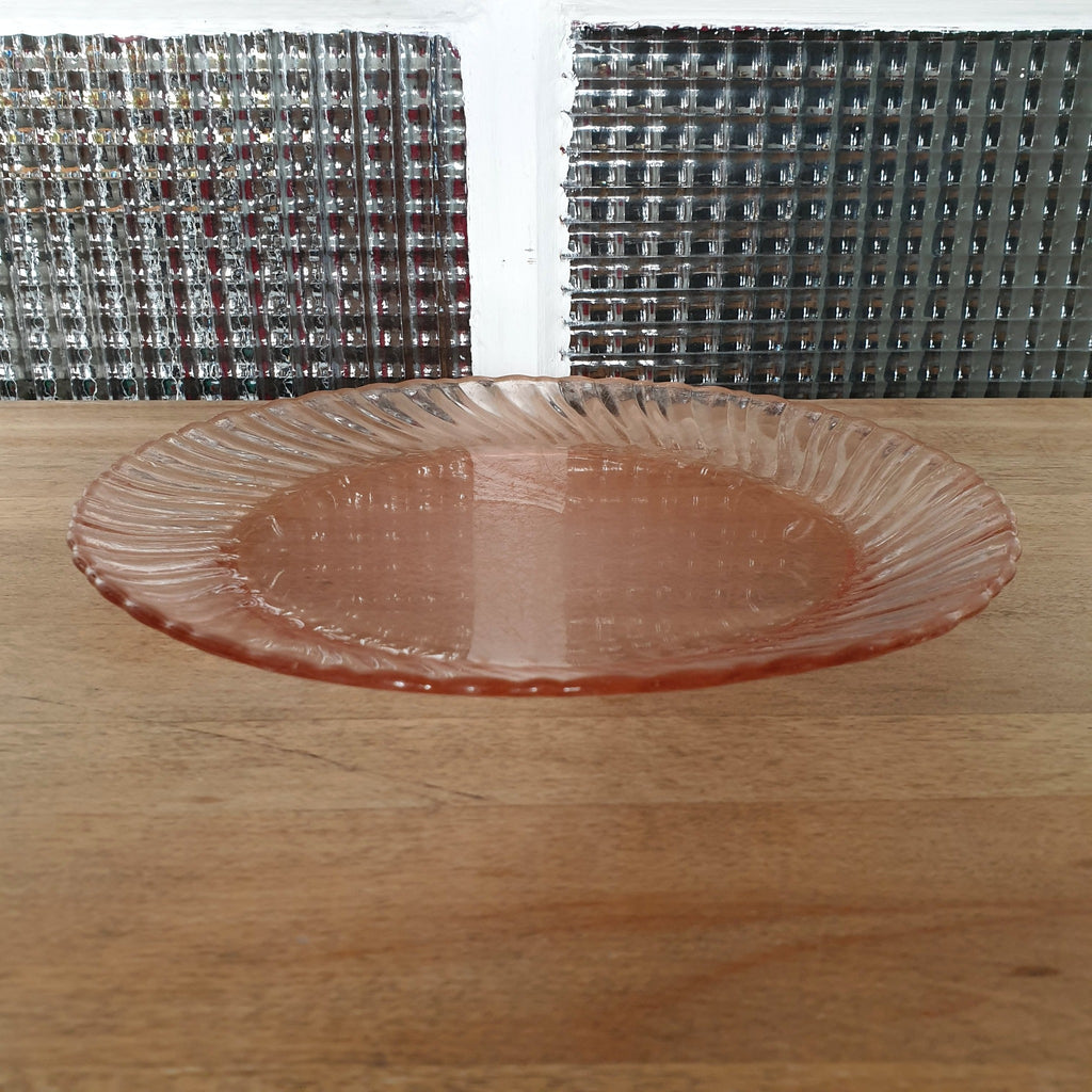 Lot 6 d'assiettes plates rose rosaline service arcoroc Lot 6 d'assiettes plates rose rosaline service arcoroc