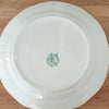Ensemble de 3 assiettes plates anciennes désassorties en faïence blanche décor bleu - Hello Broc