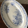 Plat de service ovale Terre de Fer Pexonne décor Liseron - Hello Broc