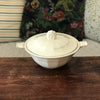 Petite soupière Art Déco en faïence couleur crème - Hello Broc