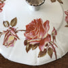 Grande soupière forme Art Déco décor Roses en porcelaine de Sologne Lamotte Beuvron - Hello Broc