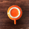 Bol à bouillon vintage années 70 orange et marron en céramique de Vallauris par Hello Broc brocante en ligne