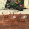 Lot de 4 bols en verre moulé torsadé rose Arcoroc - Hello Broc
