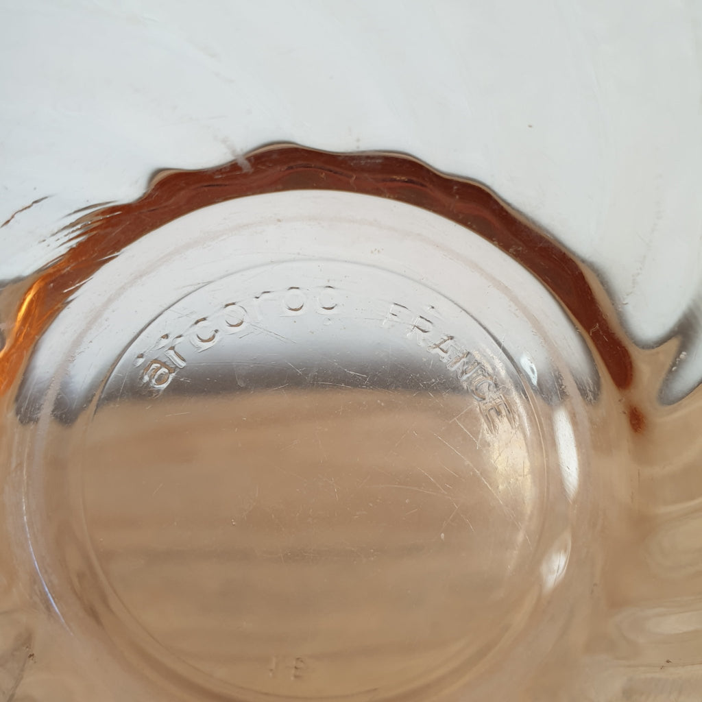Lot de 4 bols en verre moulé torsadé rose Arcoroc - Hello Broc
