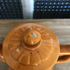 Cafetière ou théière individuelle en céramique orange avec filtre amovible - Hello Broc