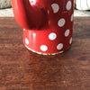 Cafetière verseuse émaillée rouge pois blancs ou confettis - Hello Broc