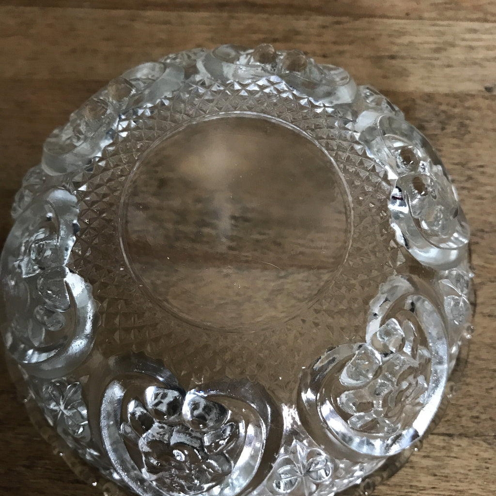 Sucrier ou bonbonnière en verre moulé incolore - Hello Broc