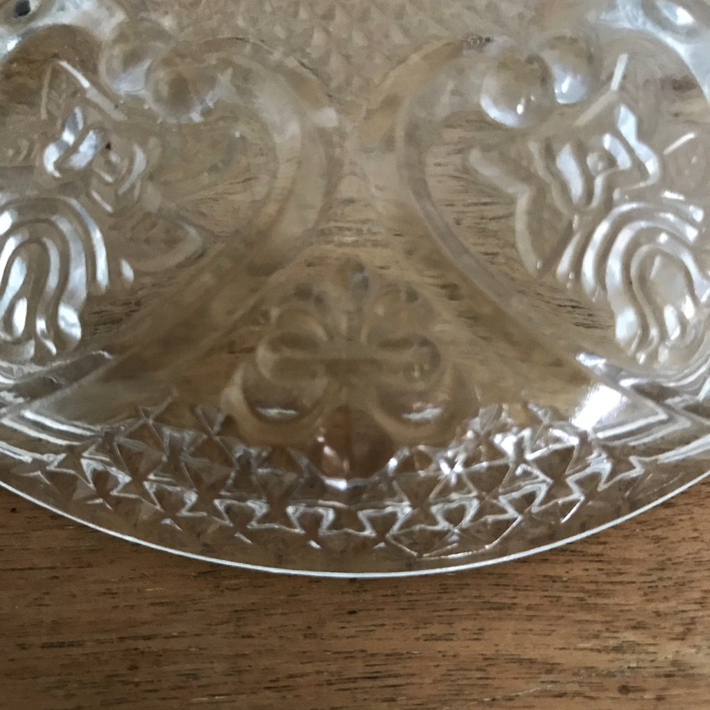 Sucrier ou bonbonnière en verre moulé incolore - Hello Broc