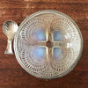 Sucrier Coquilles de R.Lalique France et sa cuillère saupoudreuse Circa 1930 par Hello Broc brocante en ligne