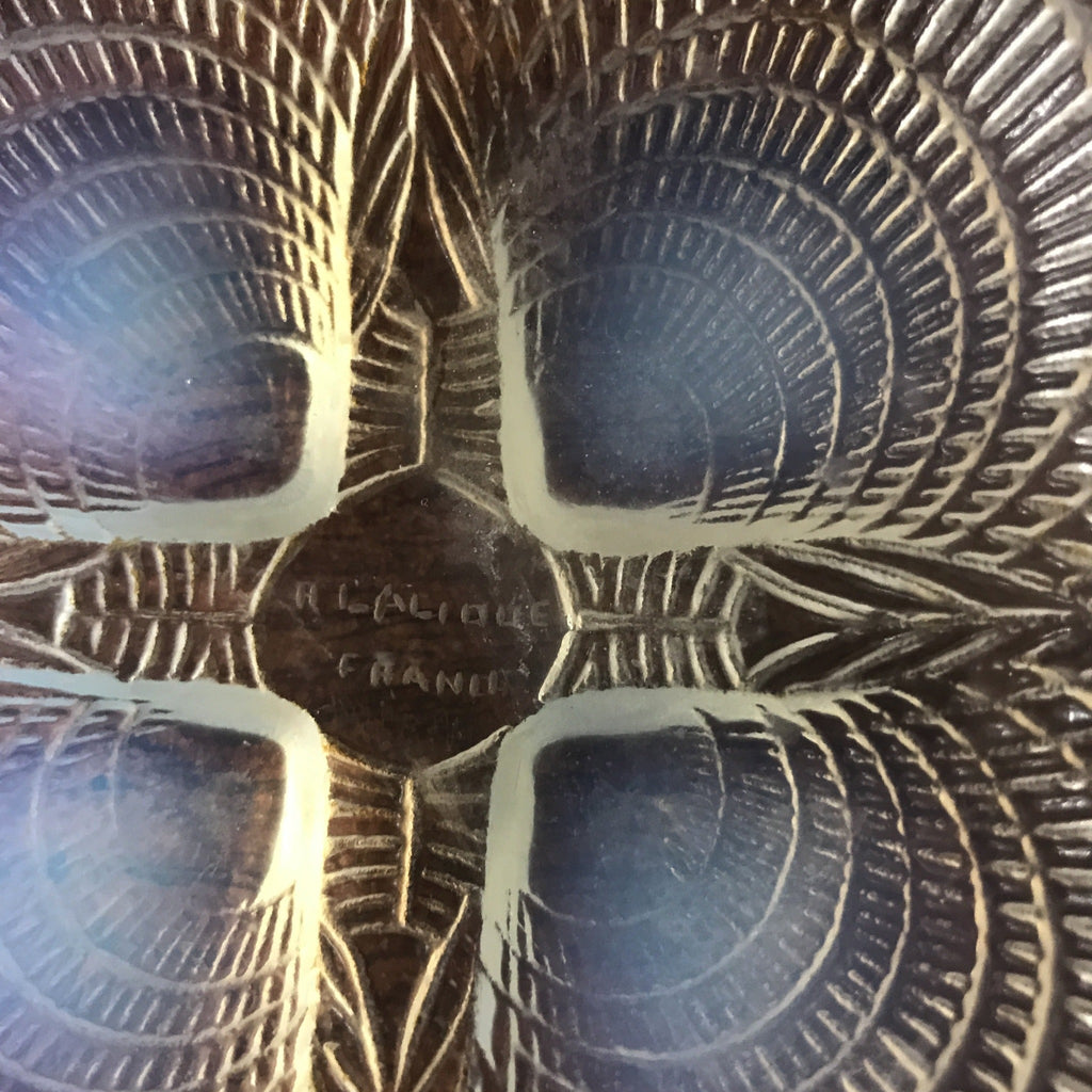 Sucrier Coquilles de R.Lalique France et sa cuillère saupoudreuse Circa 1930 par Hello Broc brocante en ligne