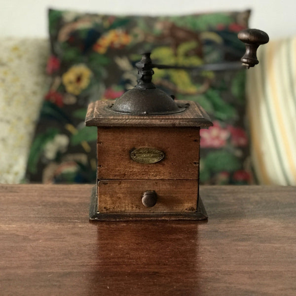 Pot verre Brasserie couvercle bois, déco brocante, Antic Line [SEB16521]