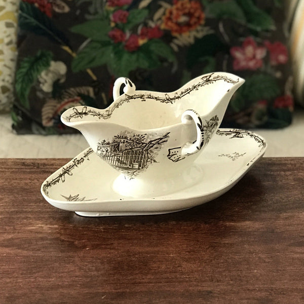 Saucière en faïence de Choisy le Roi HB & Cie - Hello Broc
