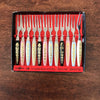 Ensemble de 12 petites fourchettes apéritives ou à escargot vintage - Hello Broc