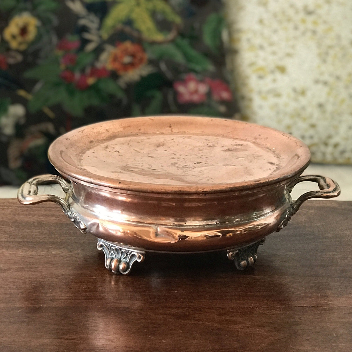 RARE CHAUFFE PLAT cuivre rouge époque Charles X EUR 220,00 - FR