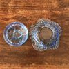 Bonbonnière ou sucrier en verre moulé bleu forme chou - Hello Broc