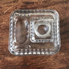 Encrier vintage en verre moulé incolore - Hello Broc