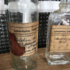 Lot de 2 flacons bouteilles de pharmacie en verre moulé - Hello Broc