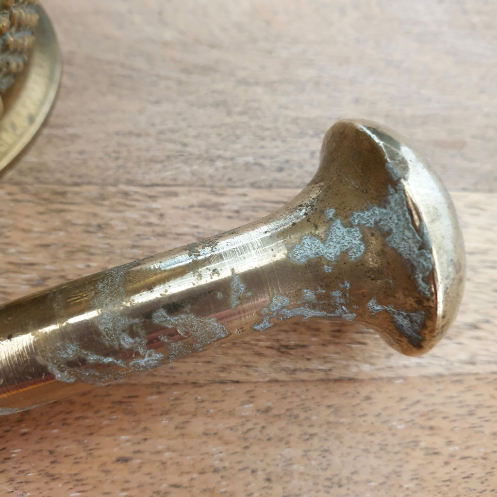 Petit mortier et son pilon en bronze doré - Hello Broc