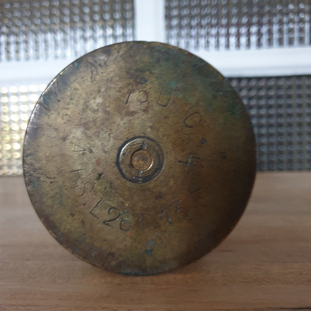 Obus d'artillerie 1914 - 1918 gravé Lierre - Art Nouveau - Hello Broc