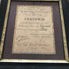 Certificat militaire d'instructeur de Tir 1891 dans son cadre d'origine - Hello Broc
