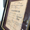 Certificat militaire d'instructeur de Tir 1891 dans son cadre d'origine - Hello Broc