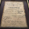 Certificat militaire d'instructeur de Tir 1891 dans son cadre d'origine - Hello Broc