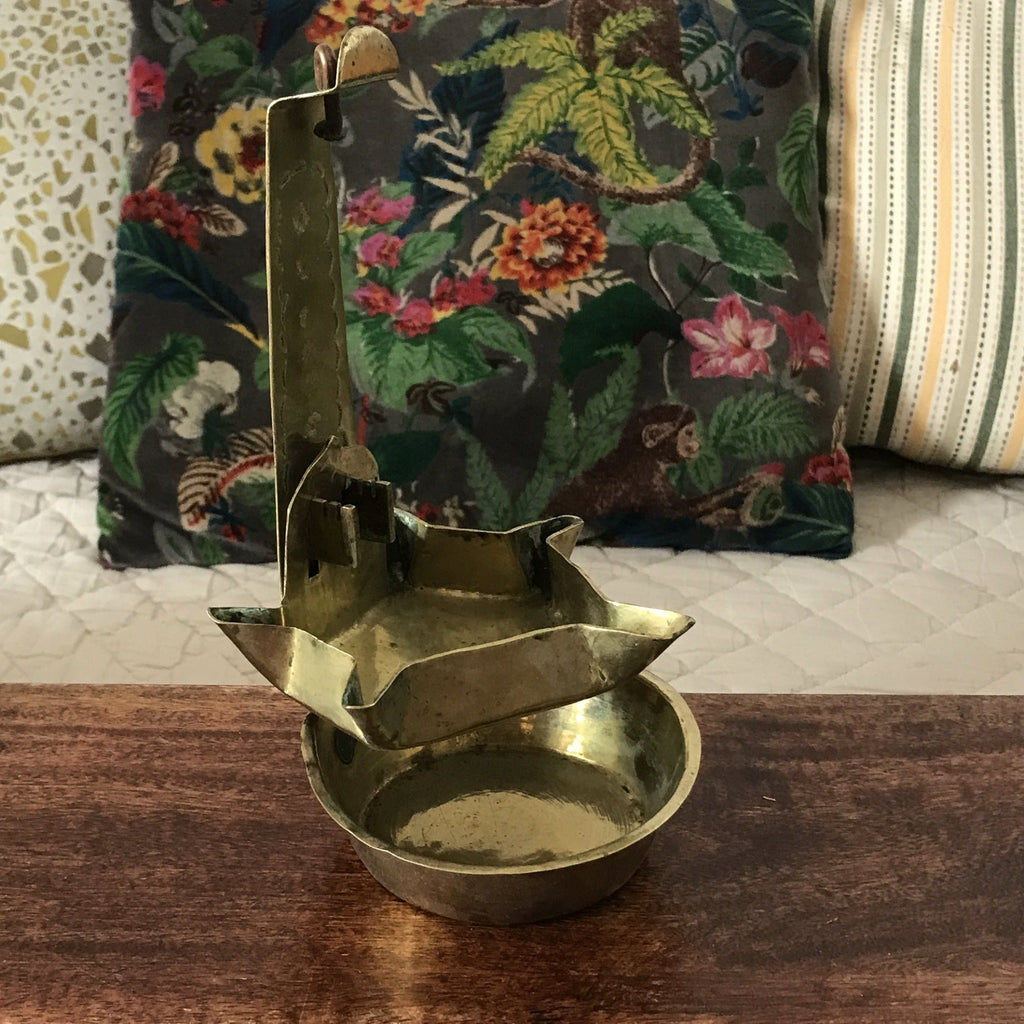 Lampe à huile / chaleil en cuivre - Hello Broc