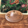 Abat-jour Art Déco en verre pressé  moulé rose par Hello Broc brocante en ligne