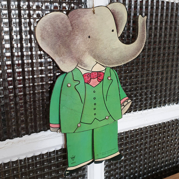Personnage animé Babar en carton coloré - Hello Broc