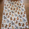 Coupon de tissu vintage pour enfant impression animaux 160 x 120 cm autour de 1980 par Hello Broc brocante en ligne