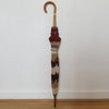 Grand parapluie vintage motifs rayures et feuilles - Hello Broc
