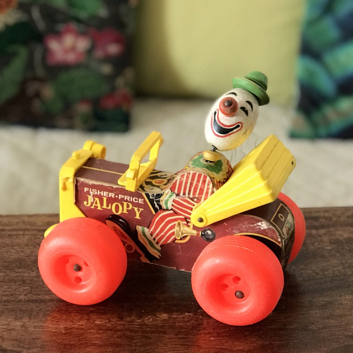 60s Fisher Price Jalopy pull toy Hello Broc