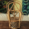 Fauteuil miniature / porte-plante en rotin de style Pomaré - Hello Broc
