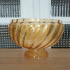 Abat-jour en verre moulé orange irisé provenant d'une ancienne suspension - Hello Broc