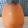 Abat-jour pâte de verre marmoréen orange Art Nouveau - Muller Frères - Hello Broc