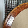 Ancien cadre photo ovale de taille moyenne en bois peint avec vitre et fond 36 x 46 cm - Hello Broc