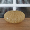 Ancien plafonnier en verre de Clichy forme oursin plate et ronde - 2 en stock - Hello Broc