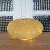 Ancien plafonnier en verre de Clichy forme oursin plate et ronde - 2 en stock - Hello Broc