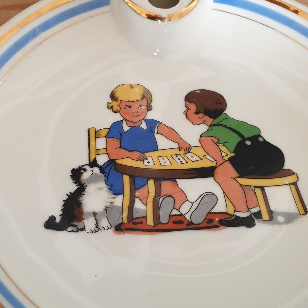Assiette à bouillie chauffante en faïence fine - Hello Broc