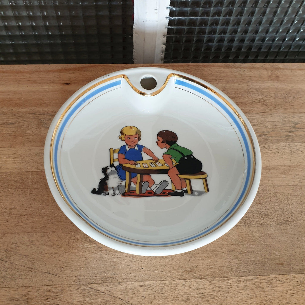 Assiette à bouillie chauffante en faïence fine - Hello Broc