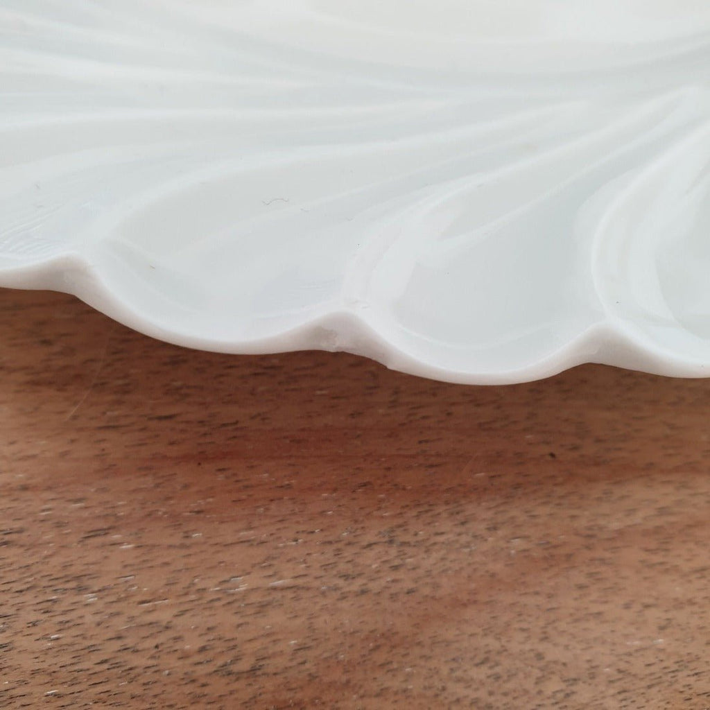 Assiette plate en porcelaine blanche de Limoges Haviland modèle Torse d. 21,5 cm - Hello Broc