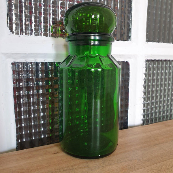Bocal publicitaire en verre vert hermétique Maxwell - 2 en stock - Hello Broc