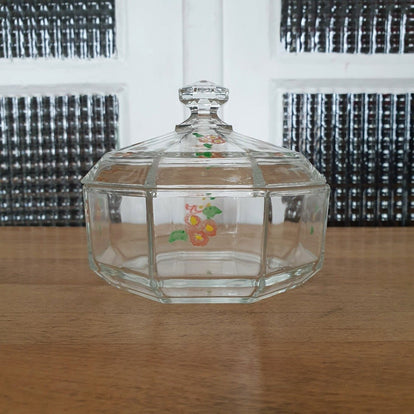 Sucrier En Verre Mozacona Avec Couvercle – Motif Relief, 270 Ml