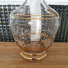 Carafe à liqueur années 50 / 60 liserés dorés, décor volutes - Hello Broc